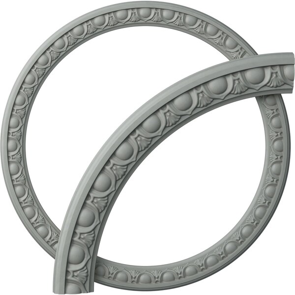Ekena Millwork 23 3/4-in. OD x 19 3/4-in. ID x 2-in. W x 3/4-in. P Egg and Dart Ceiling Ring Kit CRK23EG - main